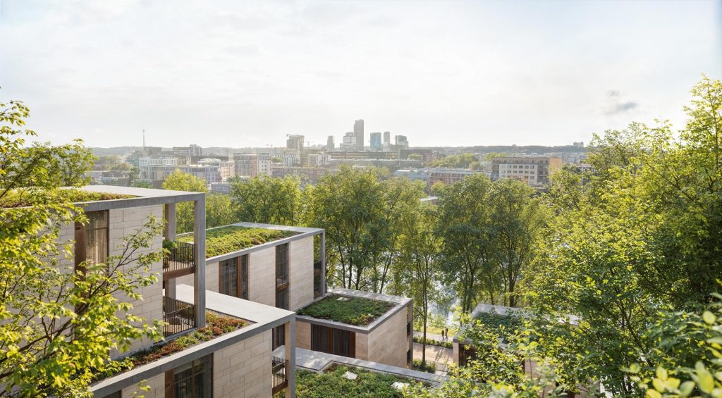 Neries pakopa (T. Kosciuškos g. 32) - Daugiabutis - vizualizacija