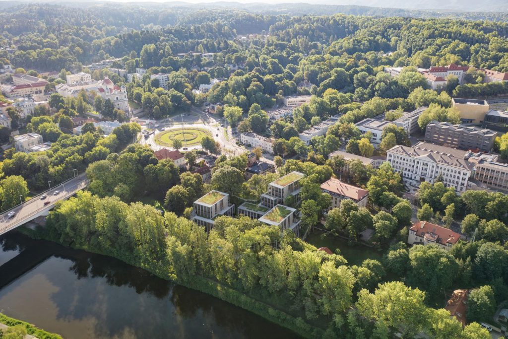 Neries pakopa (T. Kosciuškos g. 32) - Daugiabutis - vizualizacija