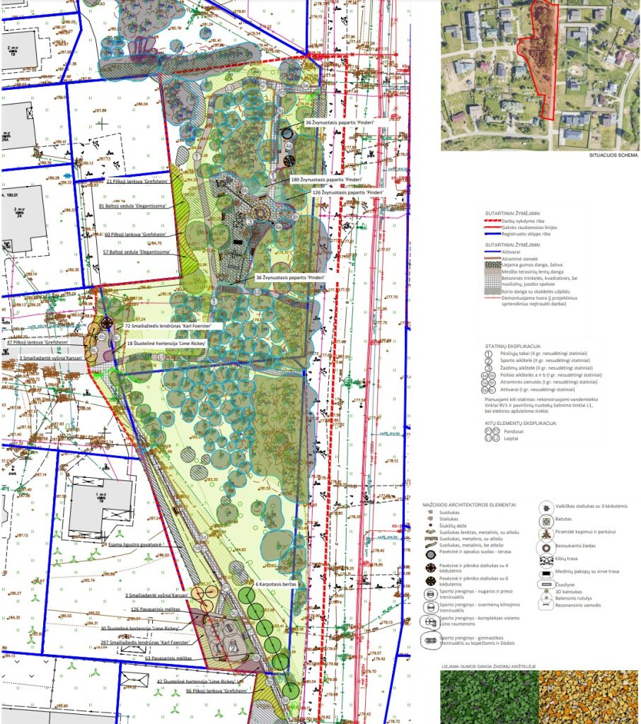 Tarandės skveras (Bendorių g.) - Parks - vizualizācija