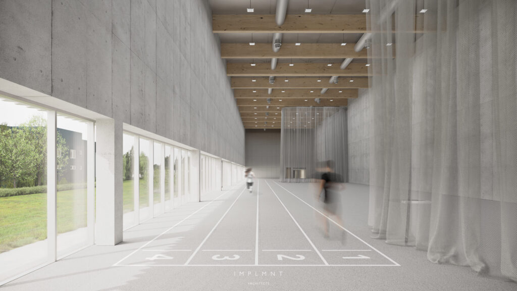 Žirmūnų lengvosios atletikos maniežas (Žirmūnų g. 1H) - Sports arena - visualization