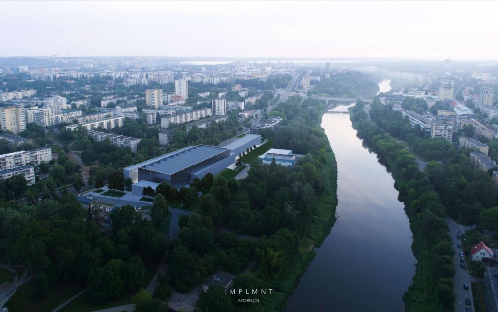 Žirmūnų lengvosios atletikos maniežas (Žirmūnų g. 1H) - Sports arena - visualization