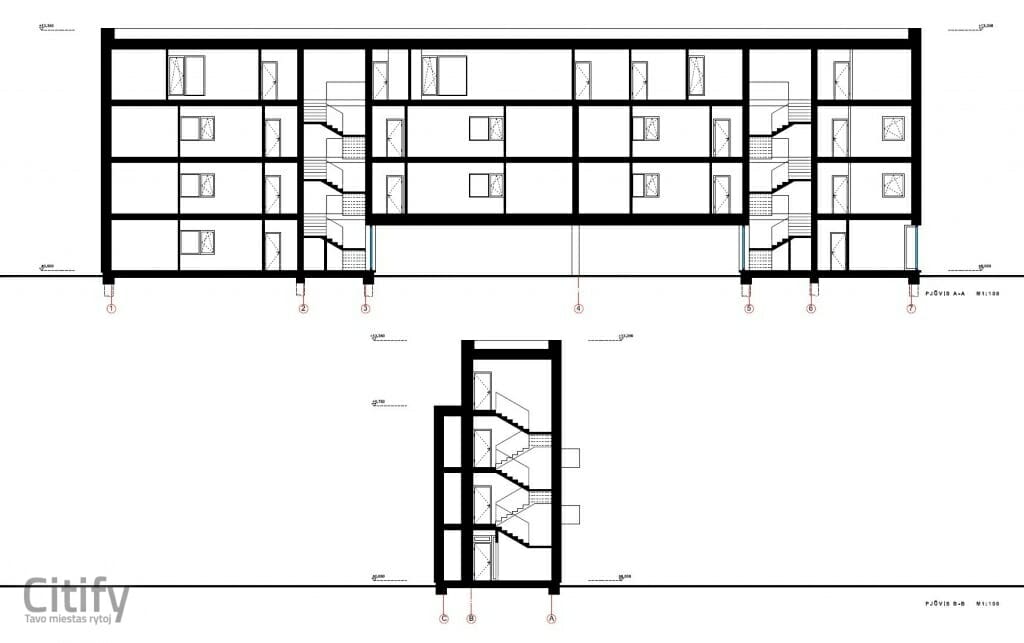 A. Baranausko g. 1 (A. Baranausko g. 1) - Multi apartment - visualization