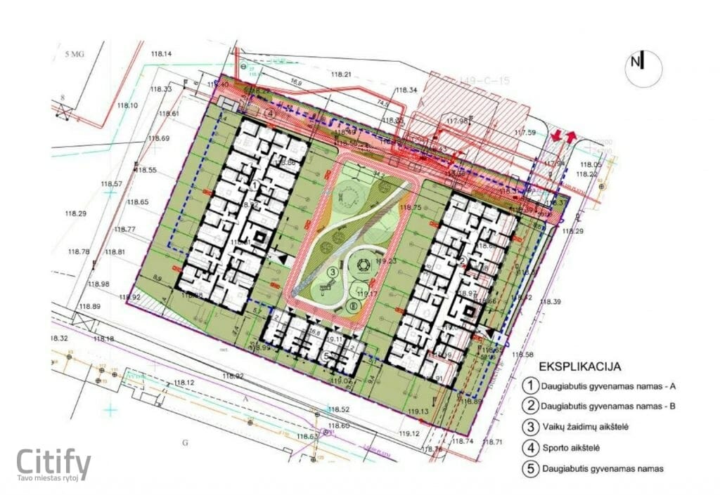 Būk čia (Bukčių g. 6) - Multi apartment - visualization