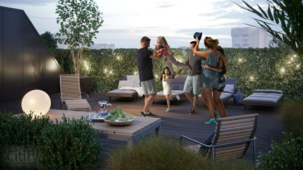 Gilių namai 1 etapas (Studentų g. 8A) - Multi apartment - visualization