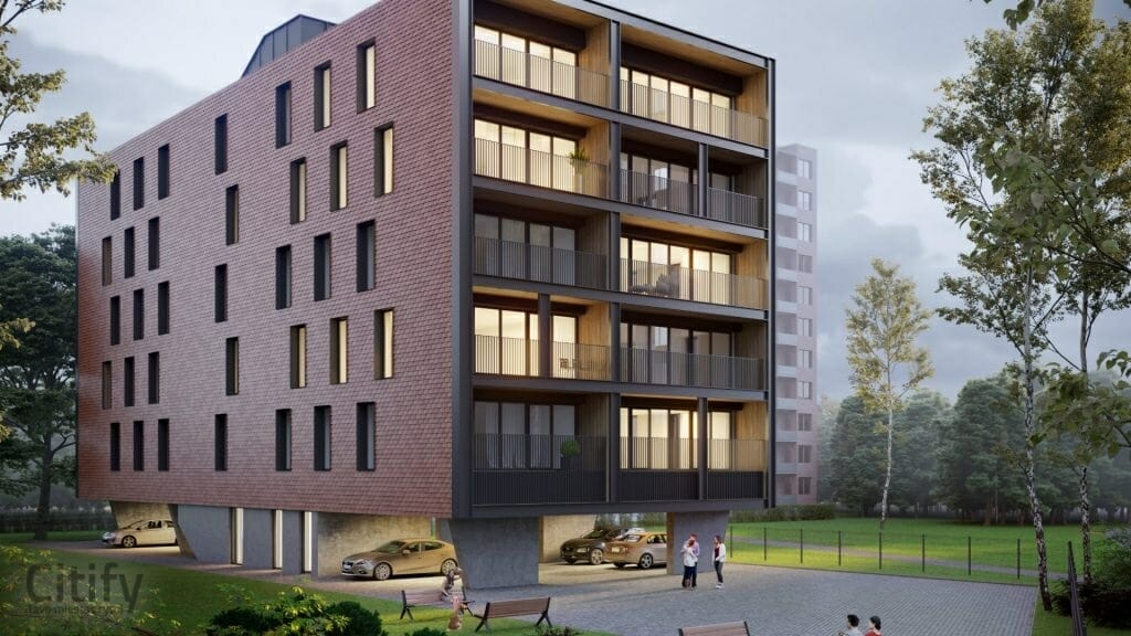 Gilių namai 1 etapas (Studentų g. 8A) - Multi apartment - visualization