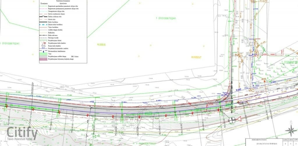 Jungiamoji gatvė tarp Kuro ir Paneriškių g. (Kuro g.) - Road - visualization