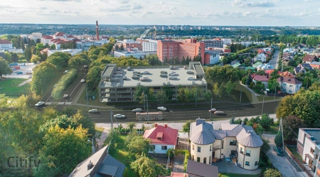 Parkingas Sukilėlių pr. 19B (Sukilėlių pr. 19B) - Parkimishoone - visuaalne