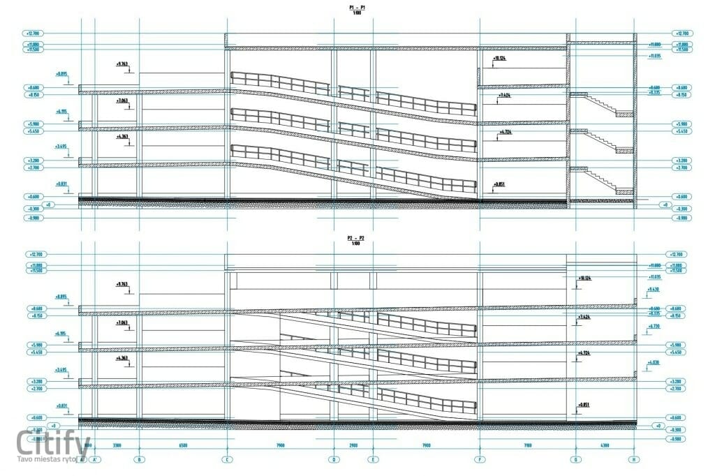 Parkingas Sukilėlių pr. 19B (Sukilėlių pr. 19B) - Parkimishoone - visuaalne