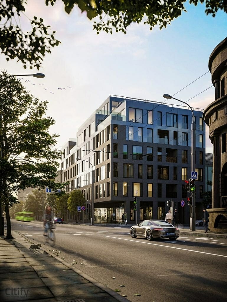 Premium apartamentai (K. Donelaičio g. 83) - Daudzdzīvokļu nams - vizualizācija