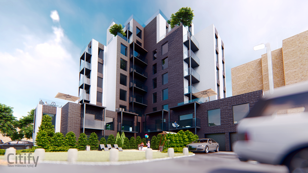 Radvilėnų namai (Radvilėnų pl. 3C) - Multi apartment - visualization