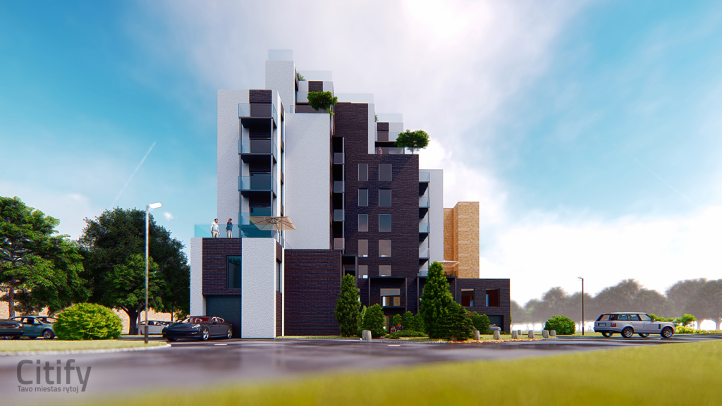 Radvilėnų namai (Radvilėnų pl. 3C) - Multi apartment - visualization