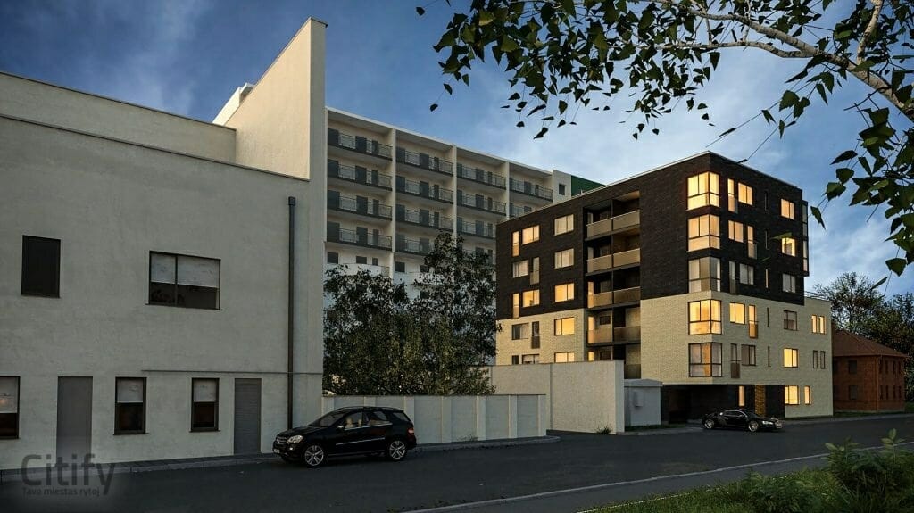 Žaliakalnio apartamentai (Č. Sasnausko g. 23) - Multi apartment - visualization