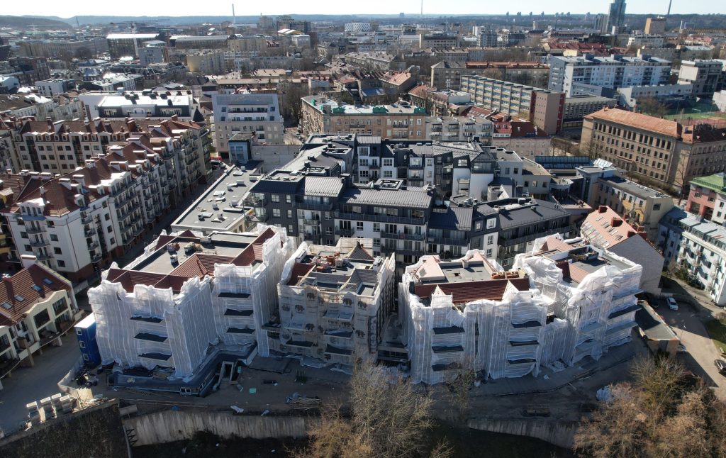 Miesto vilos (Aguonų g. 10) - Multi apartment - construction photos