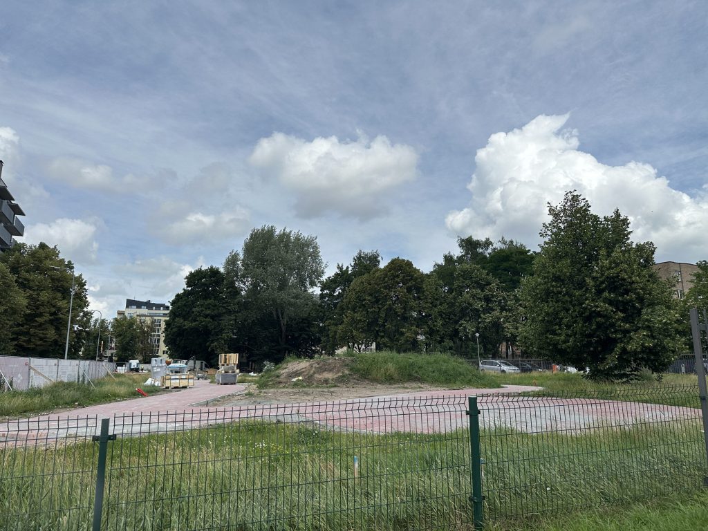 Šv. Florijono skveras (Mortos g.) - Square - construction photos