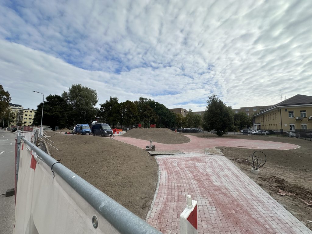 Šv. Florijono skveras (Mortos g.) - Square - construction photos