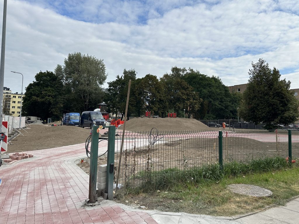 Šv. Florijono skveras (Mortos g.) - Square - construction photos