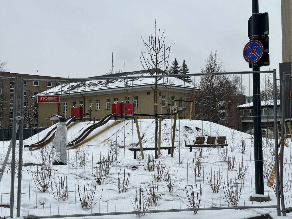 Šv. Florijono skveras (Mortos g.) - Square - construction photos