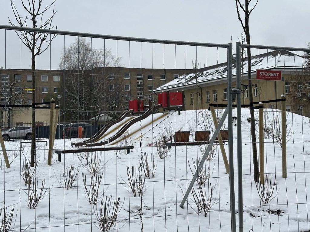 Šv. Florijono skveras (Mortos g.) - Square - construction photos