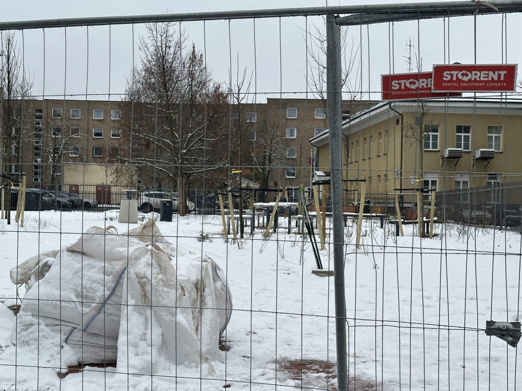 Šv. Florijono skveras (Mortos g.) - Square - construction photos