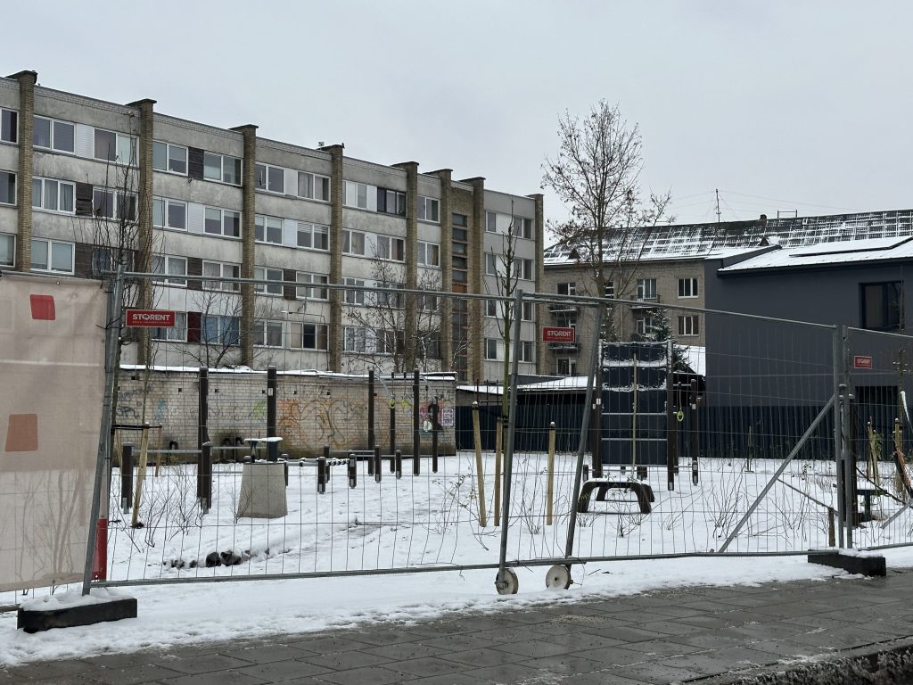 Šv. Florijono skveras (Mortos g.) - Square - construction photos