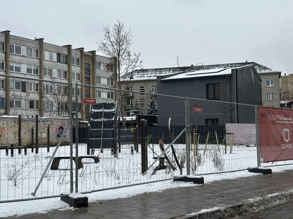 Šv. Florijono skveras (Mortos g.) - Square - construction photos