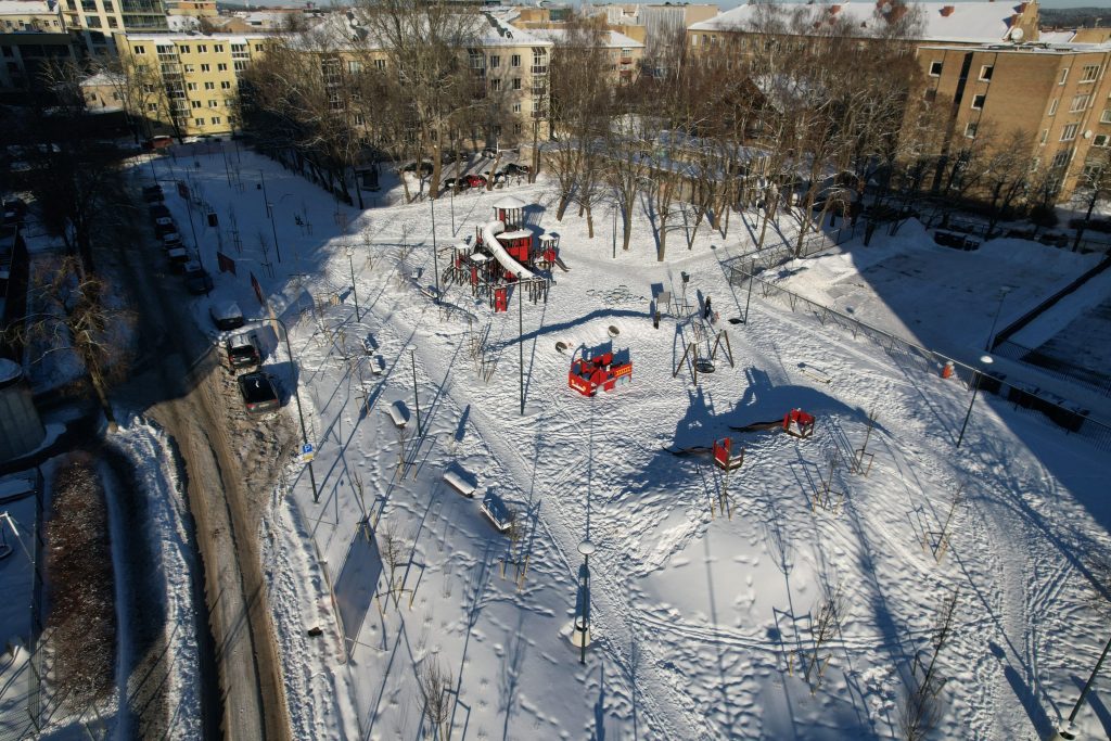 Šv. Florijono skveras (Mortos g.) - Square - construction photos