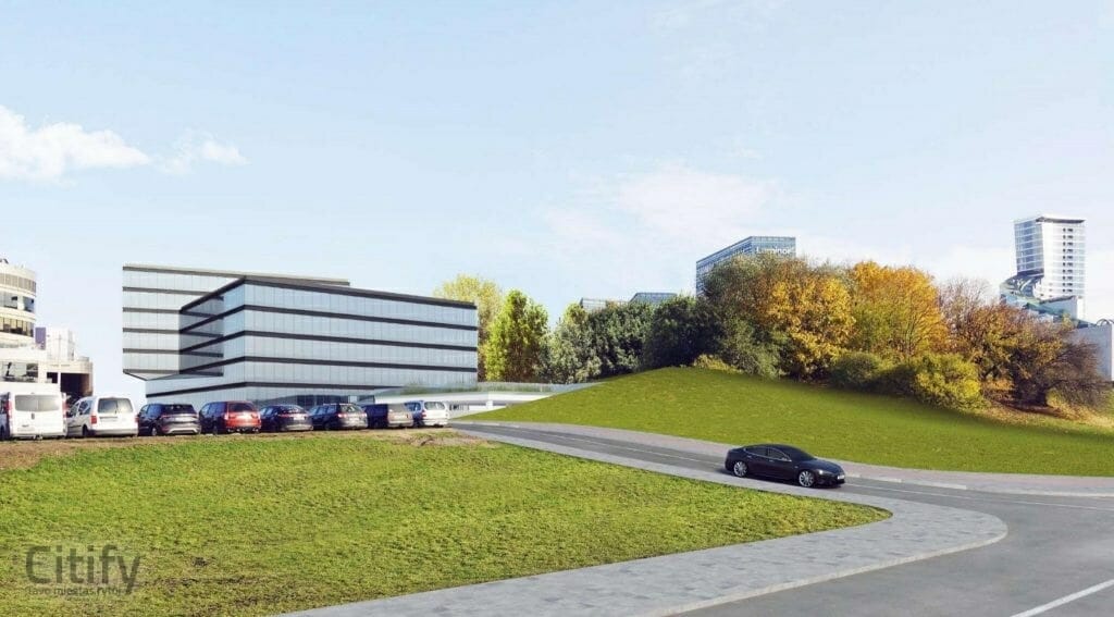 G. Baravyko g. 10 (Gedimino Baravyko g. 10) - Büroohoone, Parkimishoone - visuaalne