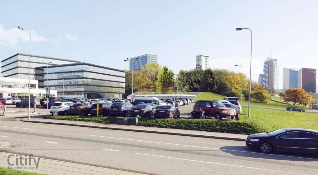G. Baravyko g. 10 (Gedimino Baravyko g. 10) - Büroohoone, Parkimishoone - visuaalne