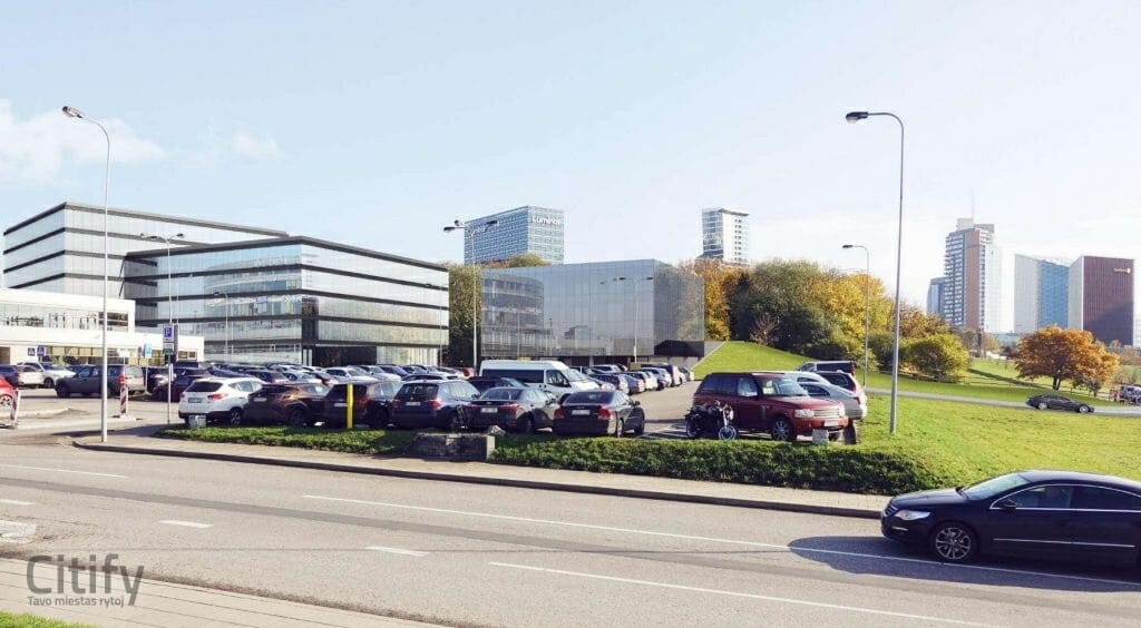 G. Baravyko g. 10 (Gedimino Baravyko g. 10) - Büroohoone, Parkimishoone - visuaalne