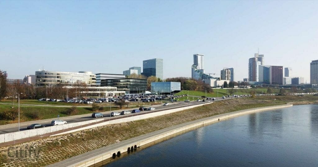 G. Baravyko g. 10 (Gedimino Baravyko g. 10) - Büroohoone, Parkimishoone - visuaalne