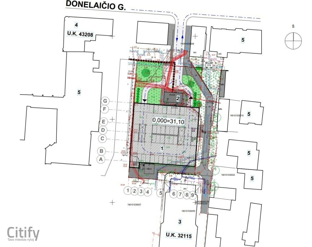 Parkingas Donelaičio g. 65A (K. Donelaičio g. 65A) - Parking facility - visualization