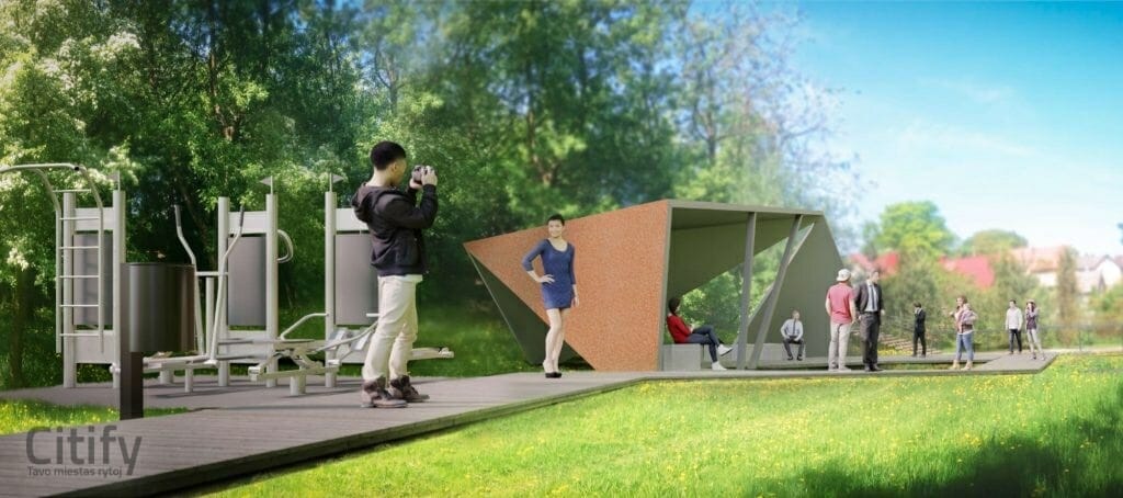 Gričiupio parkas (Studentų g.) - Park - visuaalne