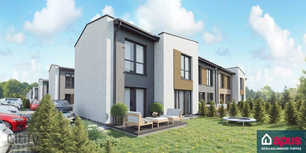 Kotedžai Kalnėnuose 2 etapas (Kroatų g.) - Row housing - visualization