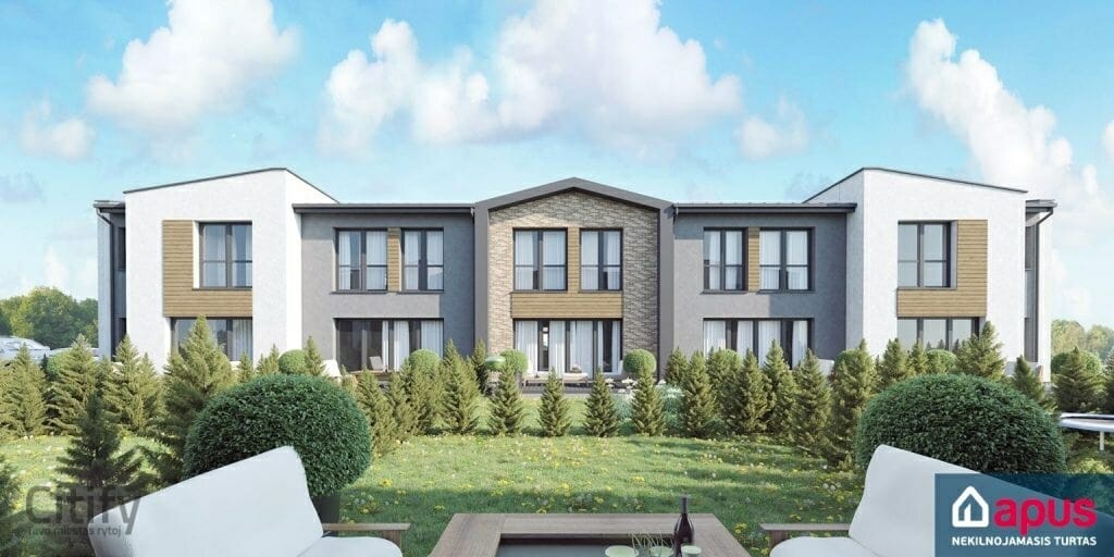 Kotedžai Kalnėnuose 2 etapas (Kroatų g.) - Row housing - visualization