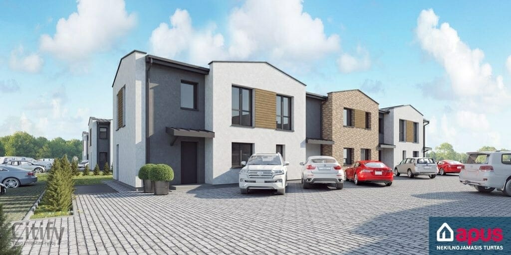 Kotedžai Kalnėnuose 2 etapas (Kroatų g.) - Row housing - visualization