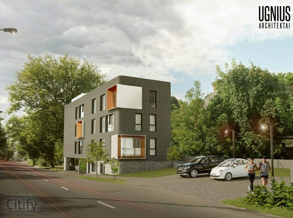 Slėnio apartamentai (P. Kalpoko g. 52) - Multi apartment - visualization