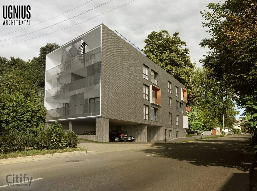 Slėnio apartamentai (P. Kalpoko g. 52) - Multi apartment - visualization