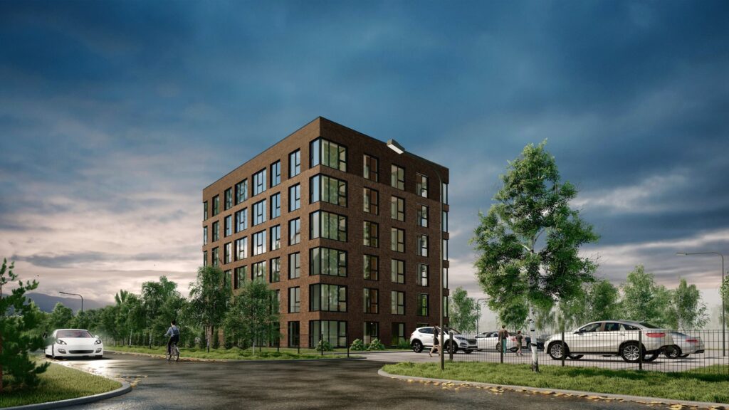 Beržų namai 1 etapas (A. Juozapavičiaus pr. 29C) - Korterelamu - visuaalne