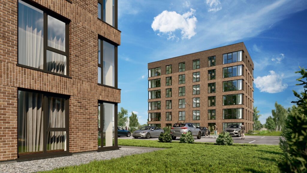 Beržų namai 1 etapas (A. Juozapavičiaus pr. 29C) - Korterelamu - visuaalne