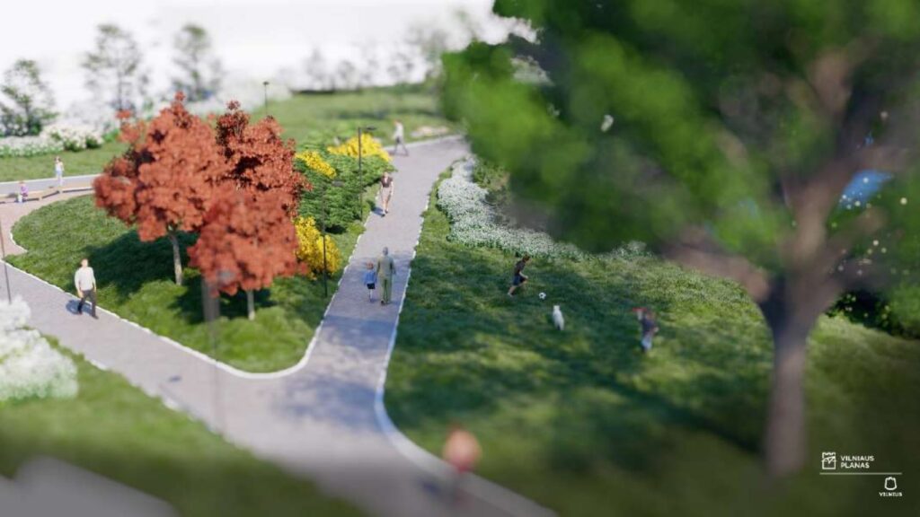 Juodasis kel. 34 skveras (Juodasis kel. 38) - Laukums - vizualizācija