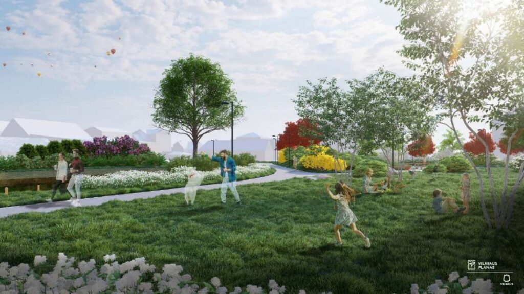 Juodasis kel. 34 skveras (Juodasis kel. 38) - Laukums - vizualizācija