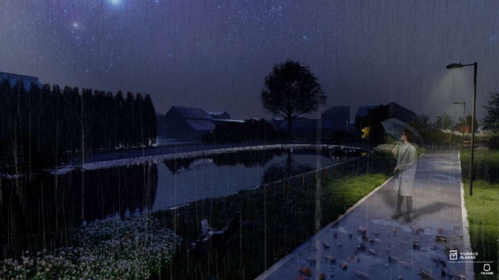 Juodasis kel. 34 skveras (Juodasis kel. 38) - Laukums - vizualizācija