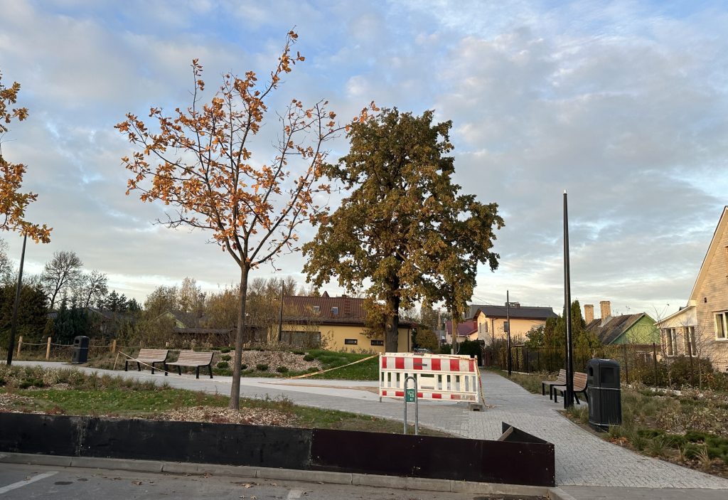 Juodasis kel. 34 skveras (Juodasis kel. 38) - Laukums - būvdarbu attēli