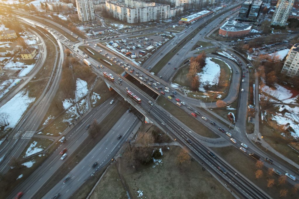 Ozo - Ukmergės - Gelvonų sankryža (Ozo g.) - Velosipēdu ceļš, Iela - būvdarbu attēli