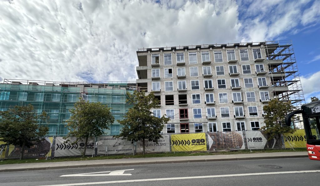 Ozo pulsas (Vito Gerulaičio g. 4) - Co-living, Viesnīca, Daudzdzīvokļu nams - būvdarbu attēli