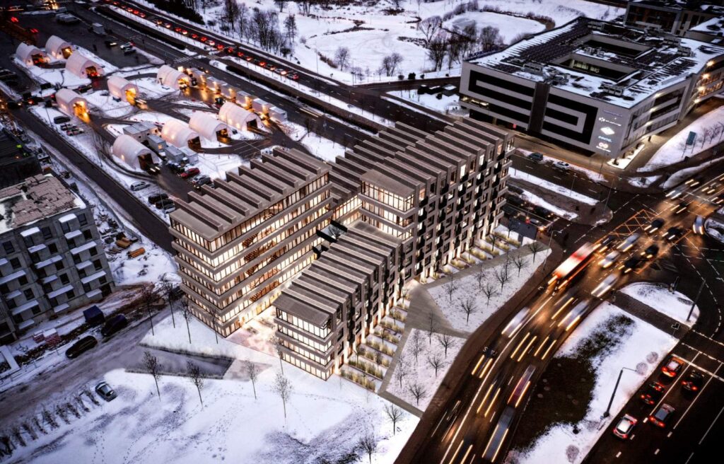 Ozo pulsas (Vito Gerulaičio g. 4) - Co-living, Viesnīca, Daudzdzīvokļu nams - vizualizācija