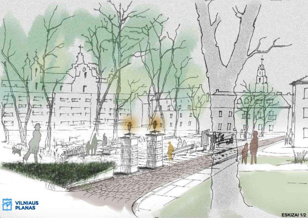 Žydų g. atkūrimas (Žydų g.) - Iela - vizualizācija