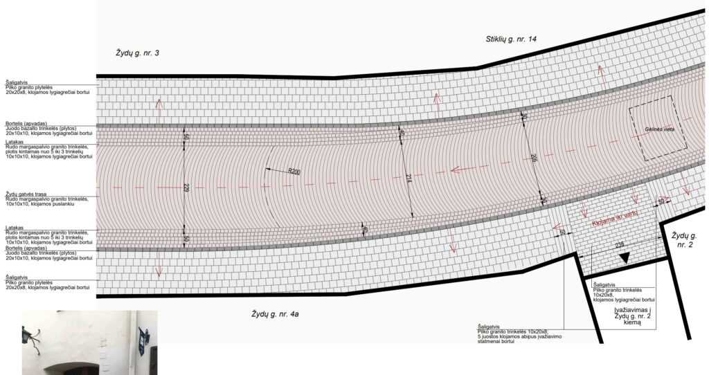 Žydų g. atkūrimas (Žydų g.) - Iela - vizualizācija