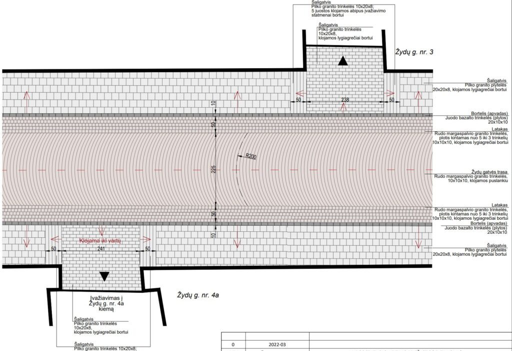 Žydų g. atkūrimas (Žydų g.) - Iela - vizualizācija