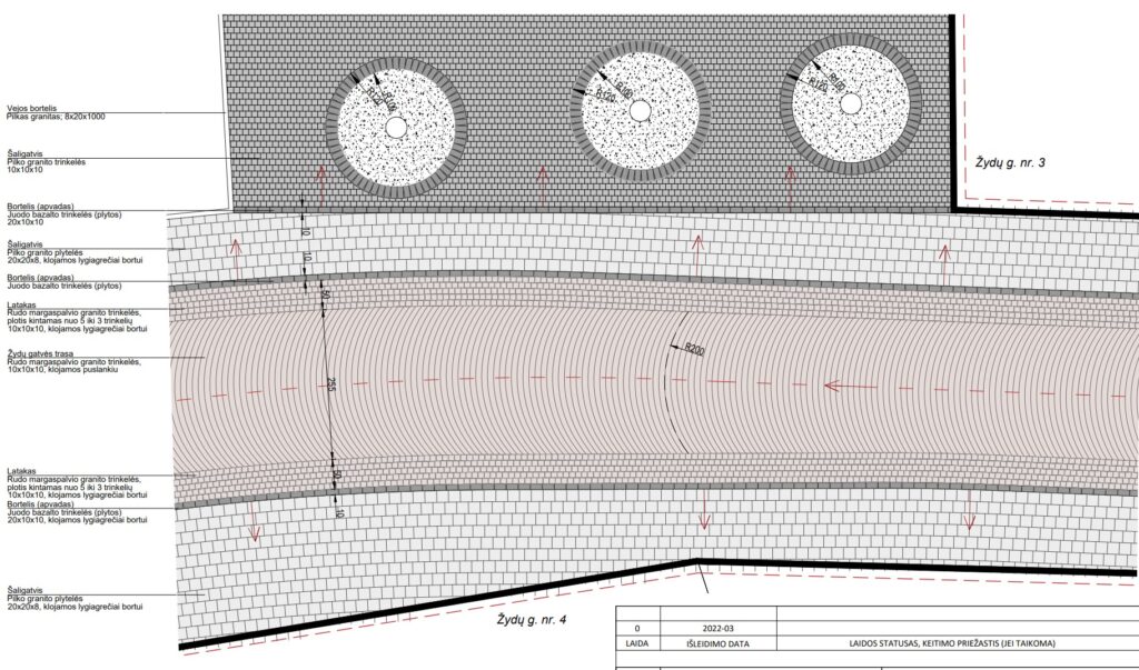 Žydų g. atkūrimas (Žydų g.) - Iela - vizualizācija